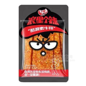 宇微 酷浪素牛排 辣條 調(diào)味面制品 辣條 90g