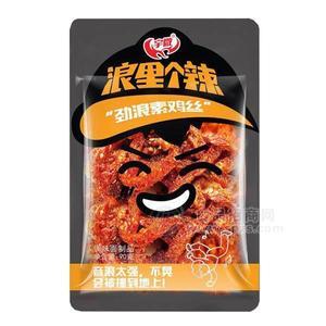 宇微 勁浪素雞絲 辣條 調(diào)味面制品 90g