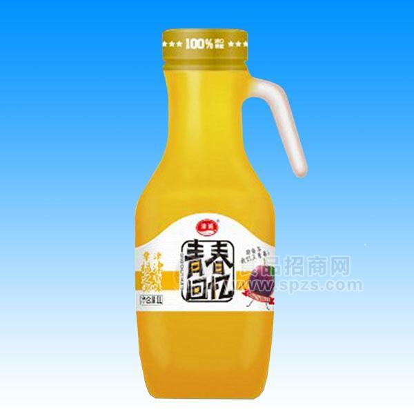 ·津派 青春回忆 百香果果汁饮料1L 