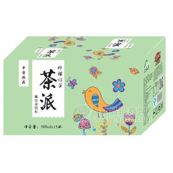 茶派 檸檬紅茶飲料果味茶飲料500mlx15瓶