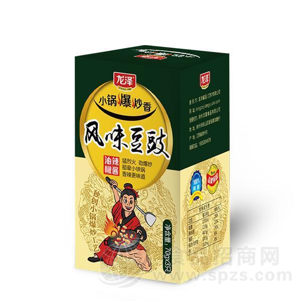 龙泽风味豆豉酱类70gx3只