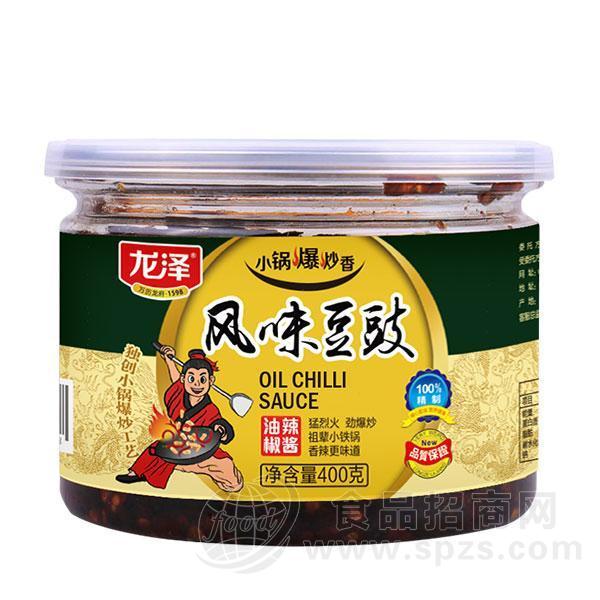 龙泽风味豆豉油辣椒酱400g