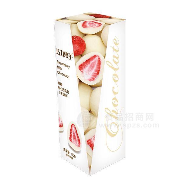 巧力果子 草莓夾心巧克力（牛奶味）80g