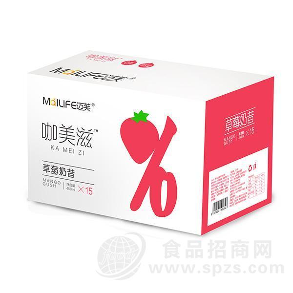 咖美滋草莓奶昔风味饮品招商450mlx15瓶