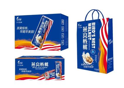 巧然滋燕窝核桃饮料礼盒装 易拉罐装饮料 核桃乳类