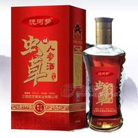 沅河夢(mèng)蟲(chóng)草人參酒珍品紅瓶招商500mL