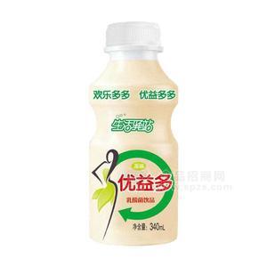 優(yōu)益多乳酸菌飲品乳飲料原味340ml