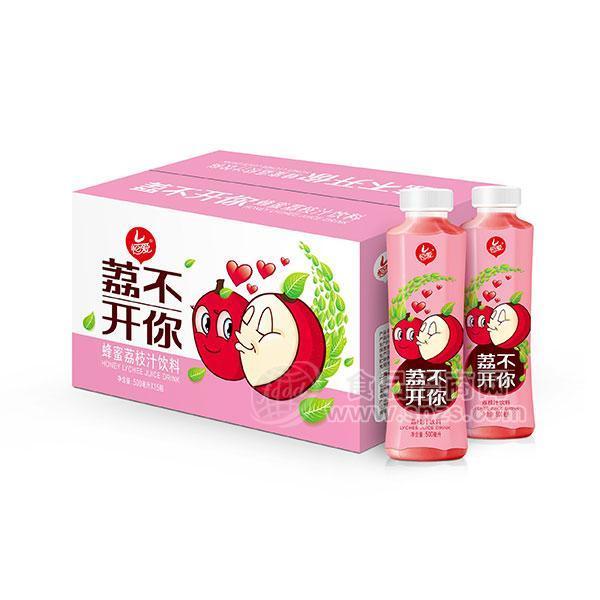 恒愛(ài)蜂蜜荔枝汁飲料標(biāo)箱500mLx15瓶