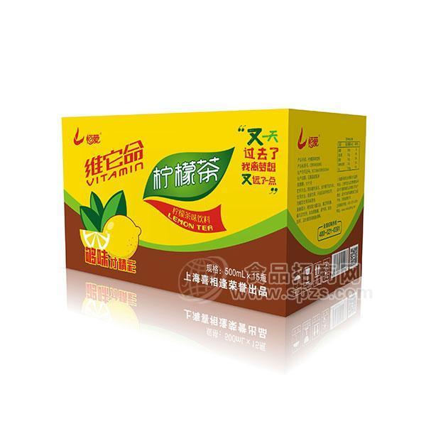 恒爱柠檬茶味饮料标箱500mLx15瓶
