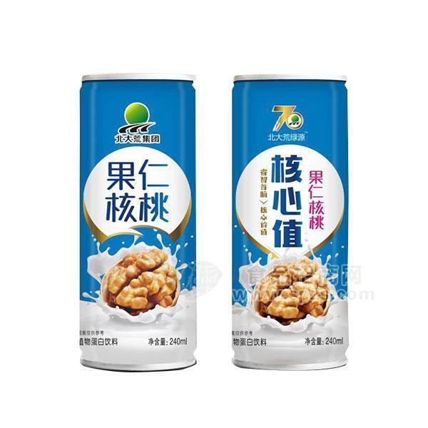 北大荒果仁核桃植物蛋白饮料240ml 核桃露