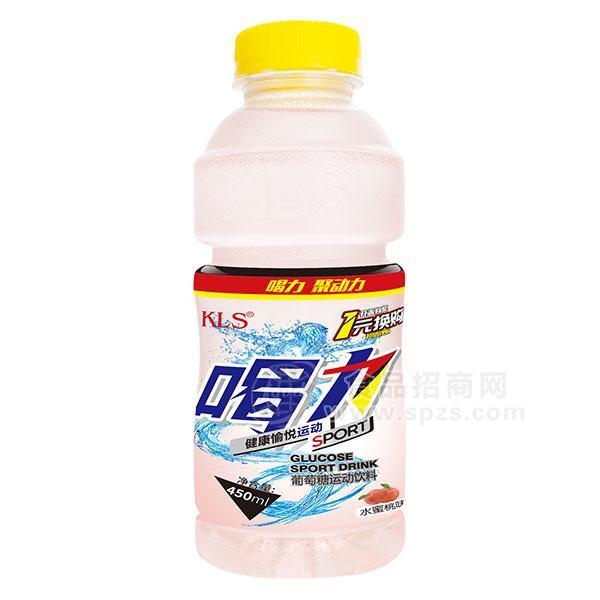 KLS喝力葡萄糖運動飲料水蜜桃味450mL