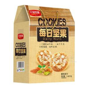 億品世嘉每日堅(jiān)果酥性餅干禮盒 休閑食品1.08kg