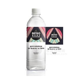 曲成潮流复古饮用天然泉水500mL