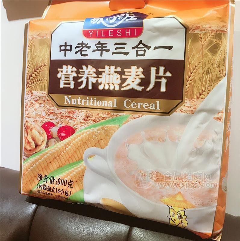 易乐士600g中老年三合一营养燕麦片