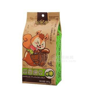 松鼠萌蒜香豌豆 休閑食品185g