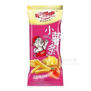 吧得吧小薯?xiàng)l膨化食品濃郁番茄味30g