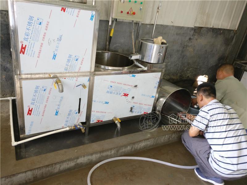 全国豆腐机器厂家信息 山东盛隆自动豆腐机生产视频
