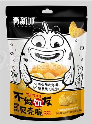清新派 贝壳脆 膨化食品 嗨皮新奥尔良烤翅味