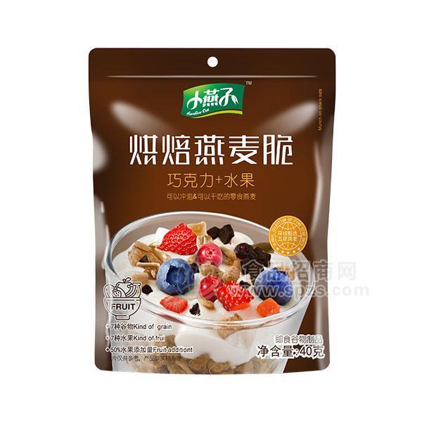 ·小燕子 烘焙燕麥脆巧克力+水果 40g 