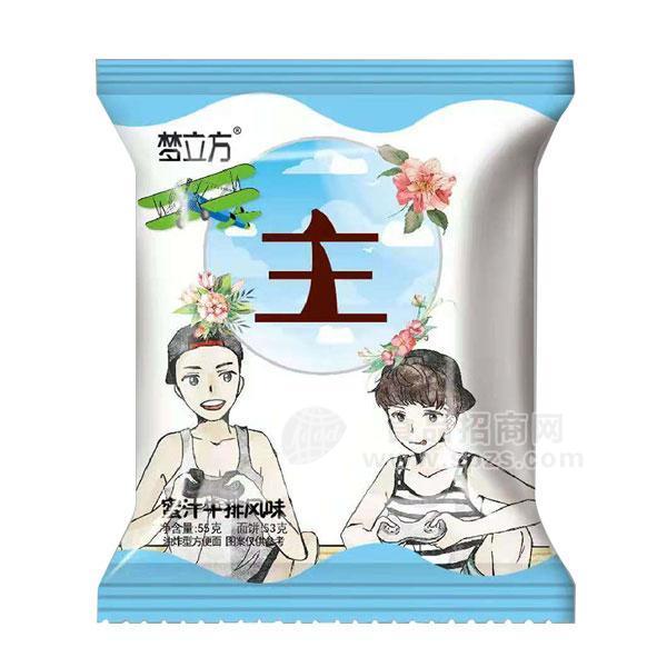 夢(mèng)立方  蜜汁牛排風(fēng)味油炸型方便面方便食品55g