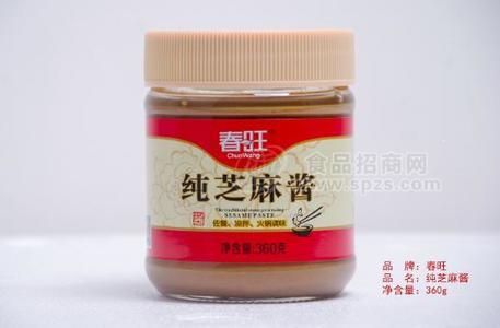 春旺纯芝麻酱调味品360g