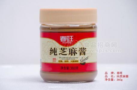 春旺純芝麻醬調(diào)味品360g