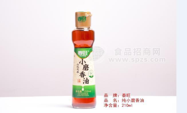 春旺山地小磨香油調(diào)味品210ml