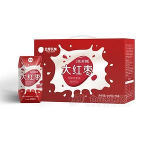 忠厚乳業(yè)大紅棗發(fā)酵乳酸菌酸奶飲品208gx20盒