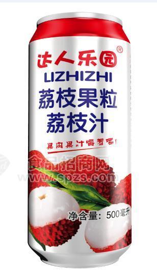 達(dá)人樂(lè)園荔枝果粒荔枝汁500ml