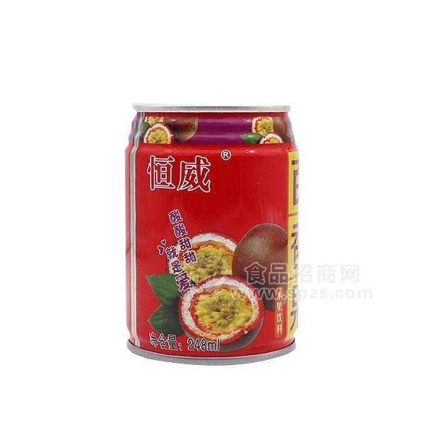 恒威 百香果 水果饮料 248ml