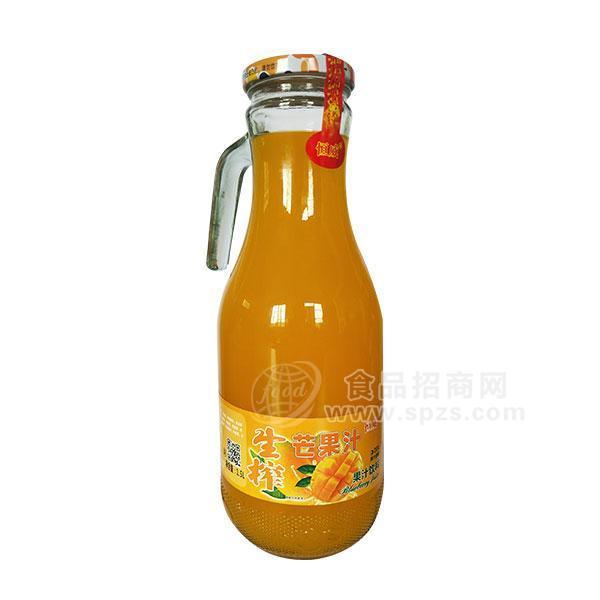 恒威 生榨芒果汁 果汁饮料招商1.5L 