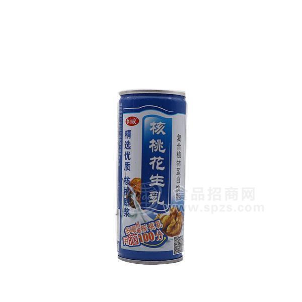 恒威 核桃花生乳 复合植物蛋白饮料招商 