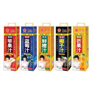 汇之果鲜榨果汁饮料组合装1l