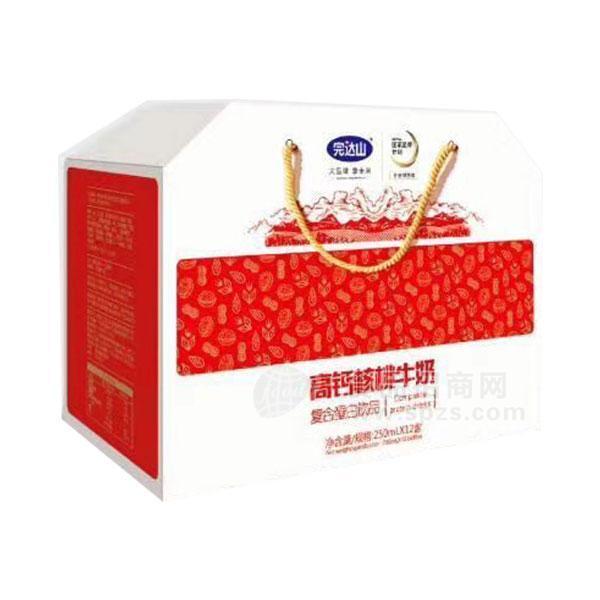 完達(dá)山高鈣核桃牛奶復(fù)合蛋白飲品250mlx12盒