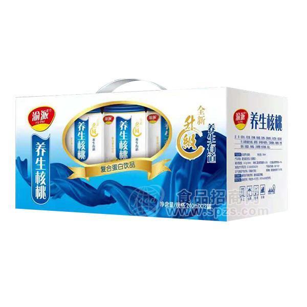 渝派養(yǎng)生核桃復合蛋白飲品240mlx12罐