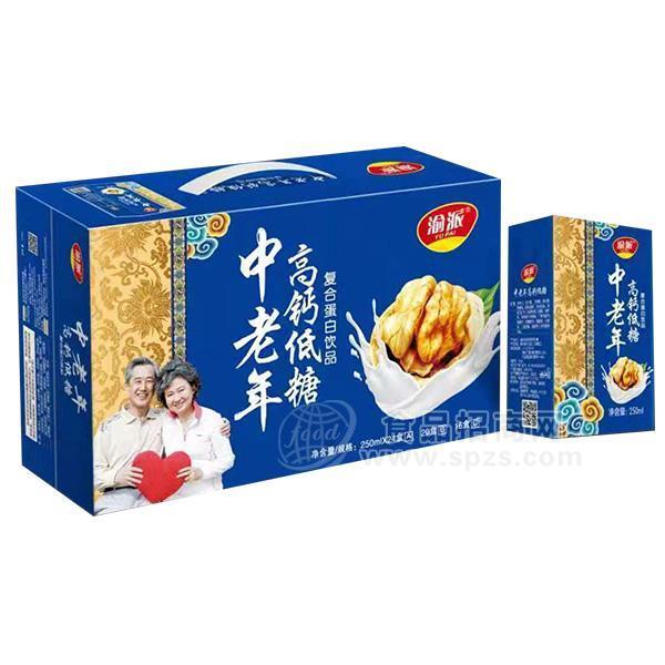 渝派中老年高鈣低糖復(fù)合蛋白飲品 250mlx24盒