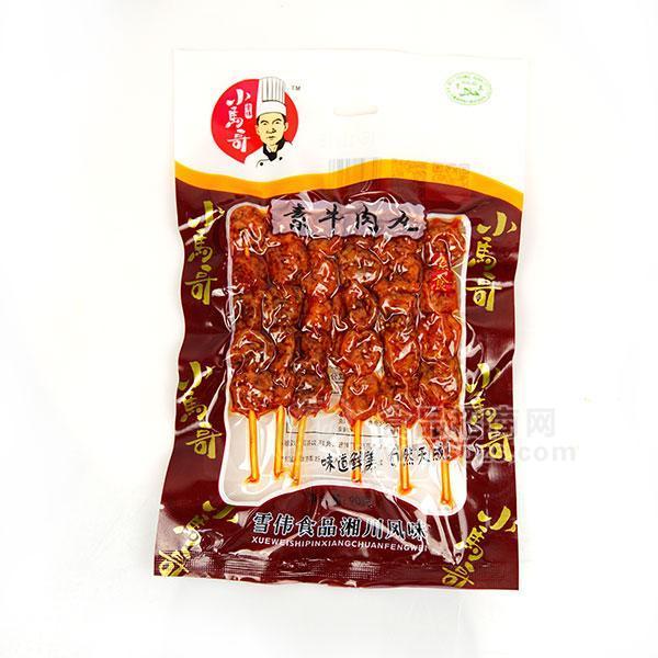 雪伟小马哥素牛肉丸休闲食品辣条90g