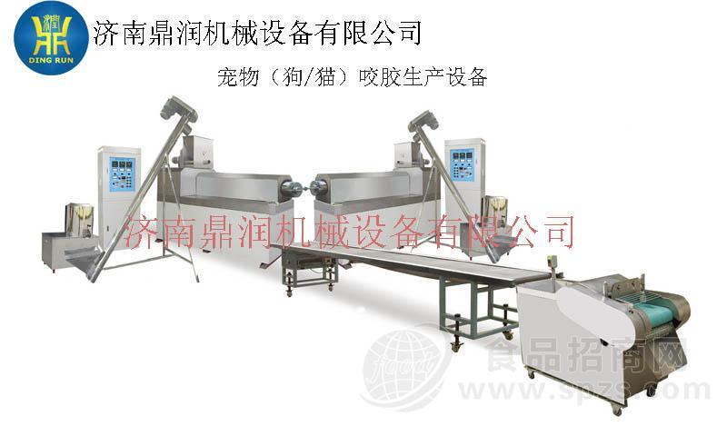 SSE100单螺杆挤压机宠物咬胶生产设备