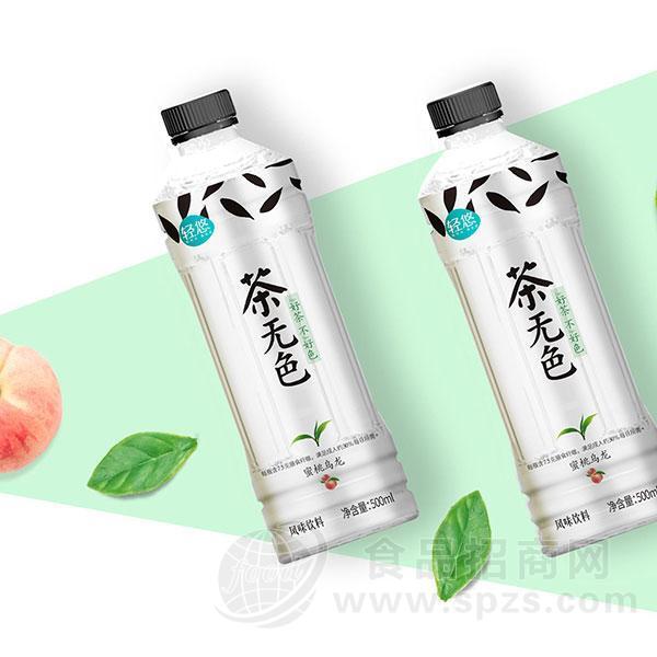 ·轻悠茶无色蜜桃乌龙膳食纤维风味饮料茶饮料500ml 