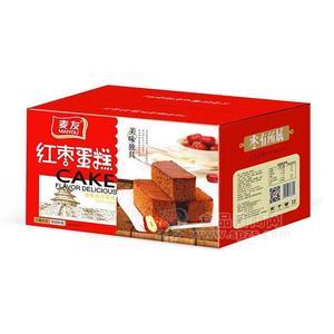 麦友醇香绵软蛋糕红枣蛋糕烘焙食品