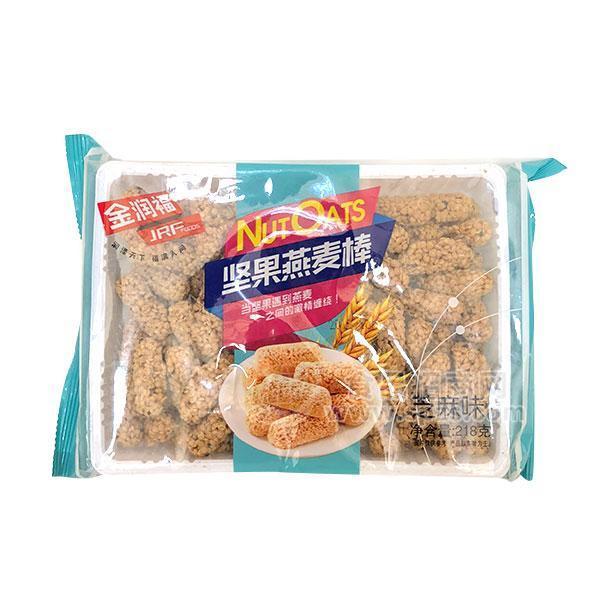 ·金润福坚果燕麦棒芝麻味糕点休闲食品218g 