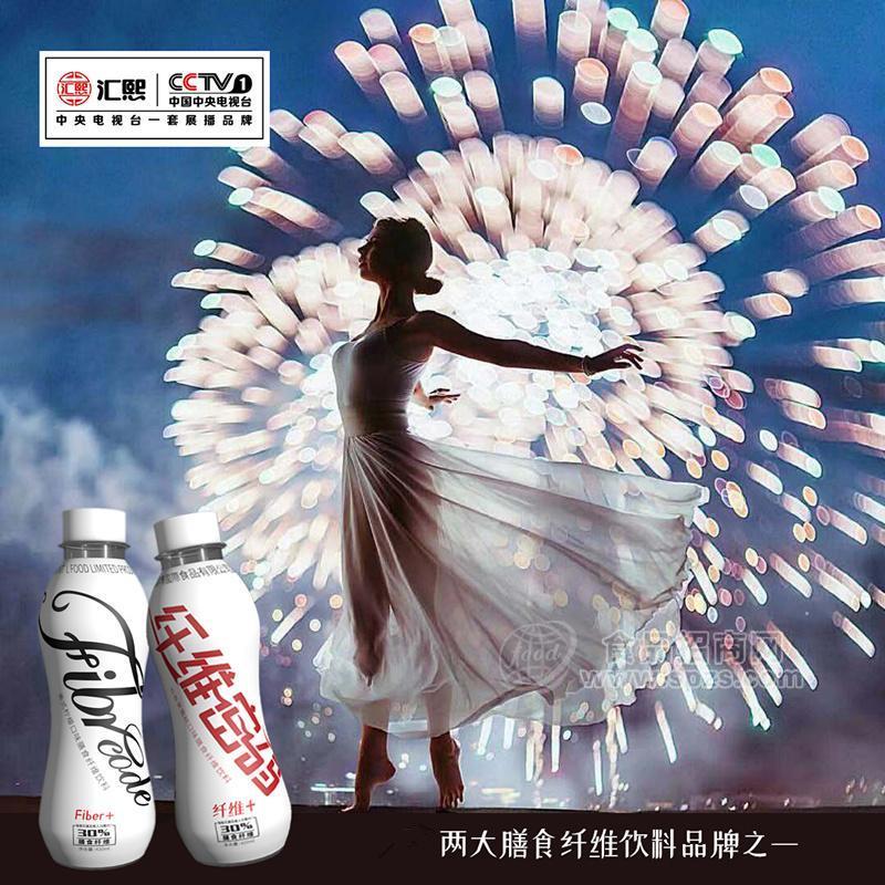 ·百香果蜜桃口味膳食纤维饮料420ml 