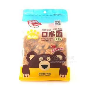 金潤(rùn)福口水面香辣牛肉面點(diǎn)心面方便食品300g