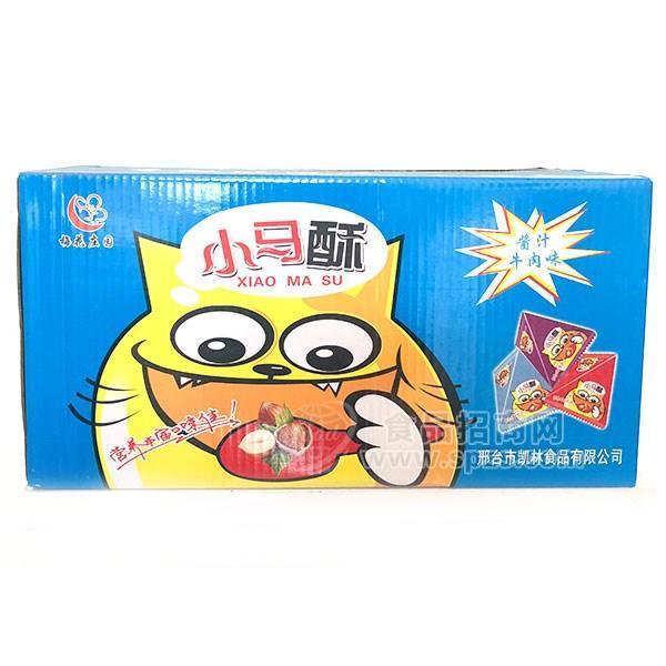 ·梅花庄园小马酥酱汁牛肉味休闲食品 
