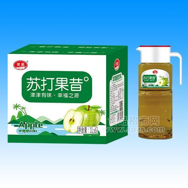 津派苏打果昔 苹果醋饮料1Lx6瓶