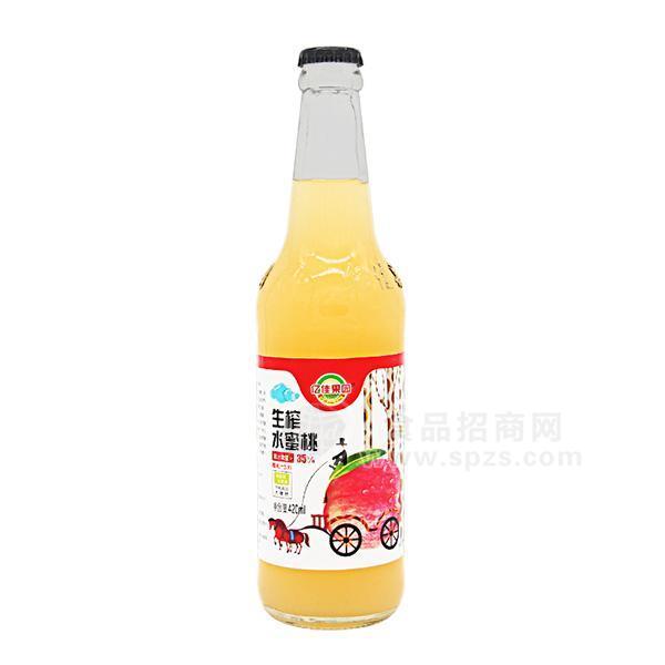 ·亿佳果园生榨水蜜桃果汁饮料420ml 