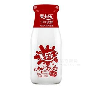 麥卡樂(lè)風(fēng)味純發(fā)酵乳 玻璃瓶 紅棗味酸奶320ml