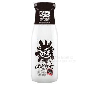 麦卡乐风味纯发酵乳 玻璃瓶原味酸奶1L