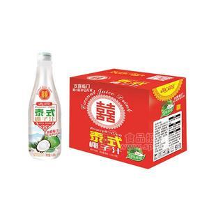 雙喜臨門泰式椰子汁飲料植物蛋白飲料1.25Lx6瓶