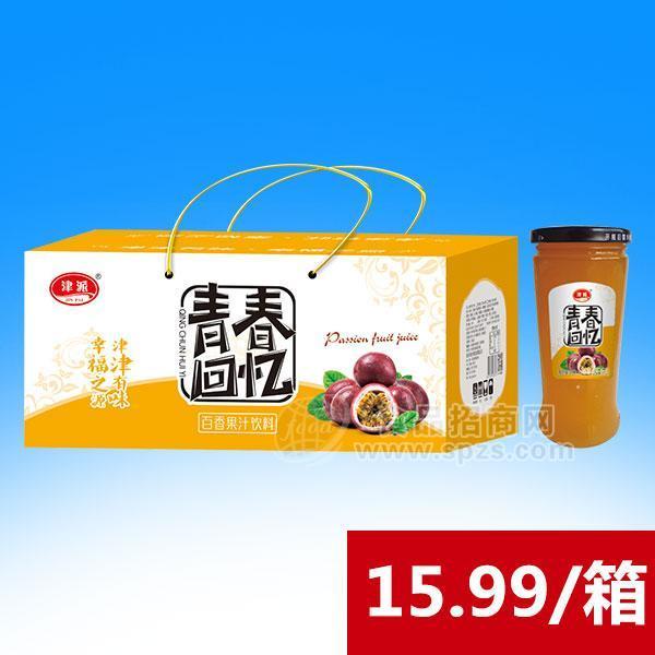 ·津派 青春回忆 百香果 果汁饮料 280mLx15-280mLx15 